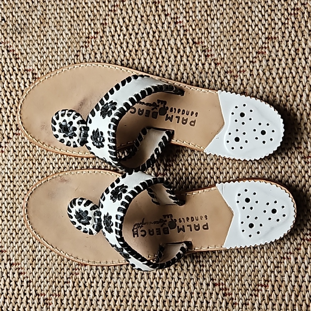 Custom Handmade Palm Beach Sandals sz 9